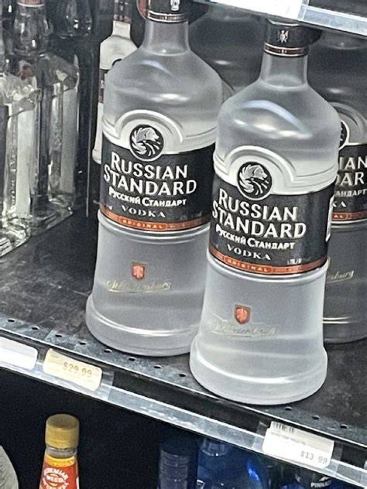Are UK supermarkets still selling Russian vodka?