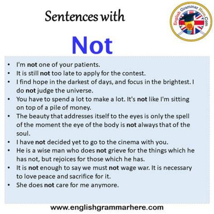 Can't not in a sentence?