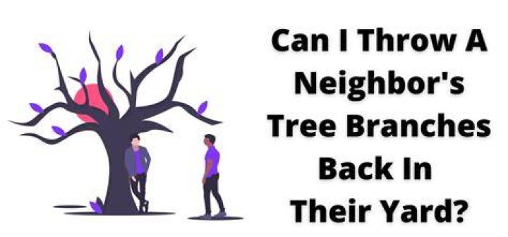 Can I throw my Neighbours branches back UK?