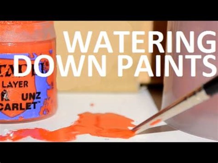 Can I water down paint?