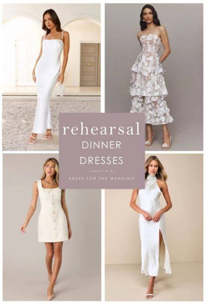 Can mother of the bride wear white to rehearsal dinner?