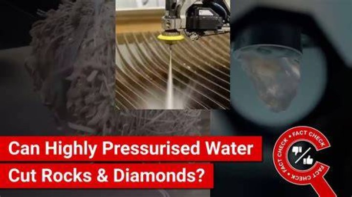 Can water cut a diamond?