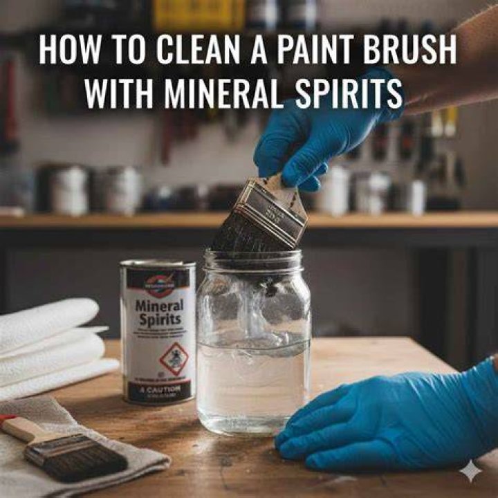 Can you clean a painted surface with mineral spirits?