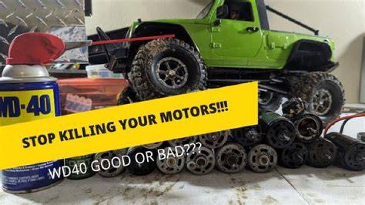 Can you clean RC motor with wd40?