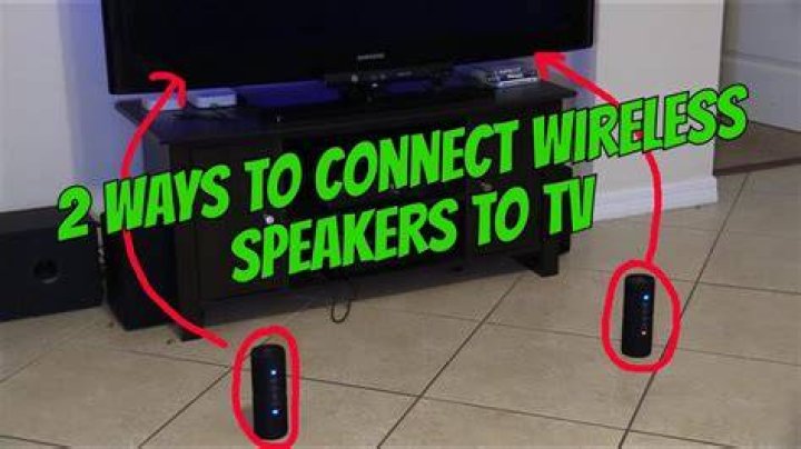 Can you connect speakers directly to a TV?