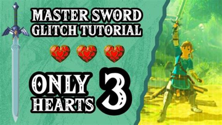 Can you get the Master Sword with 3 hearts?