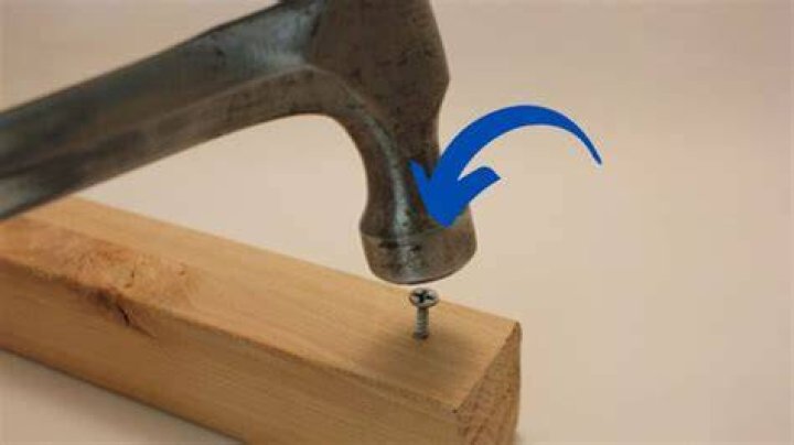 Can you hammer in a screw?