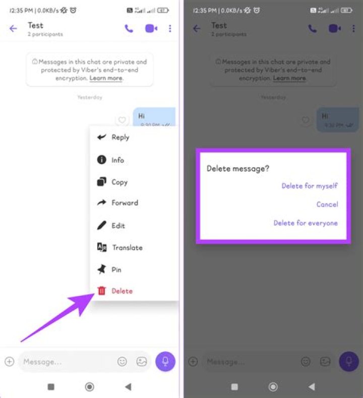 Can you permanently delete Viber messages?