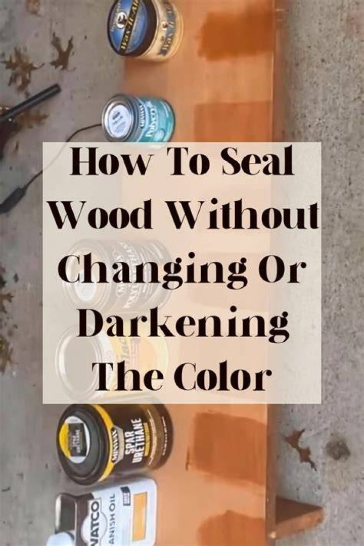 Does sealer darken wood?