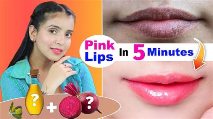 How can I get pink lips fast?