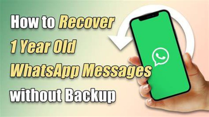 How can I recover my 3 year old deleted WhatsApp photos?