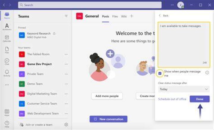 How do I always appear online on Microsoft Teams?