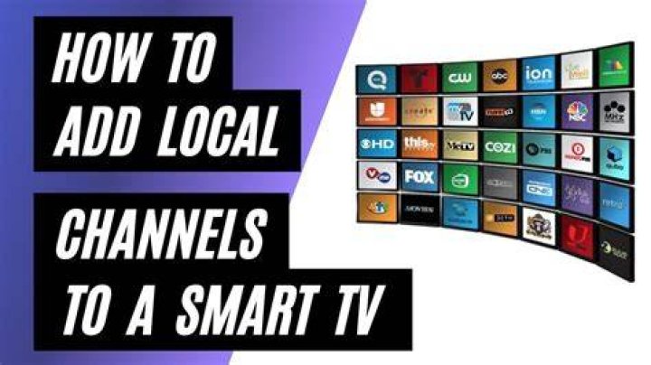 How do I get local TV channels on my smart TV?