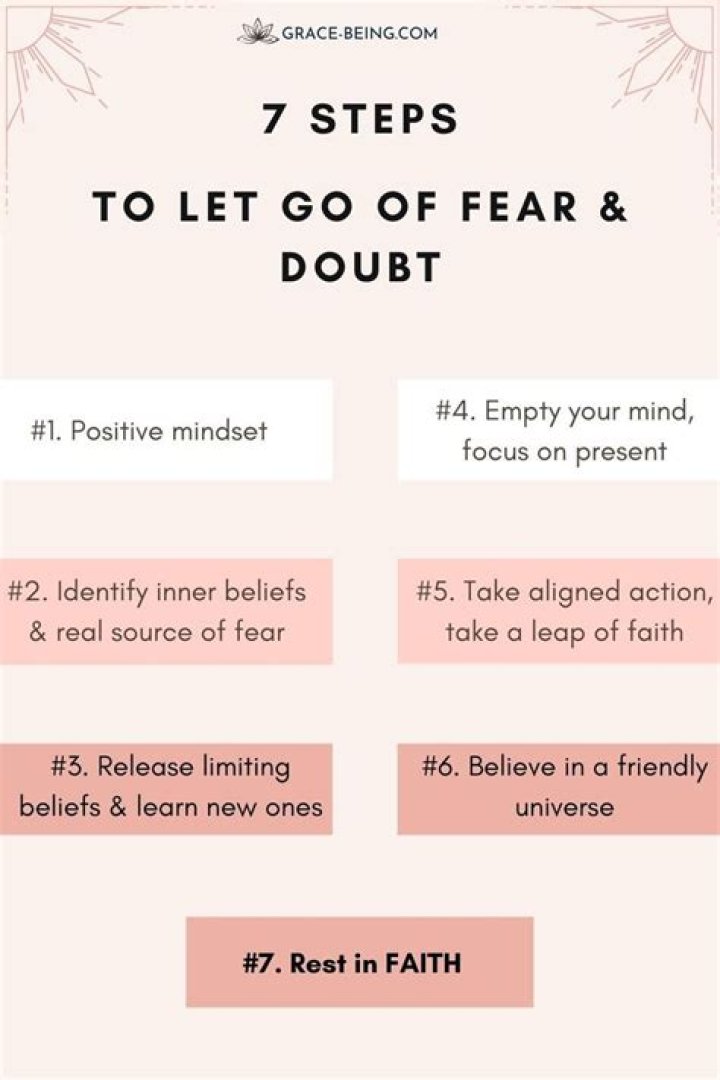How do you let go of fear?