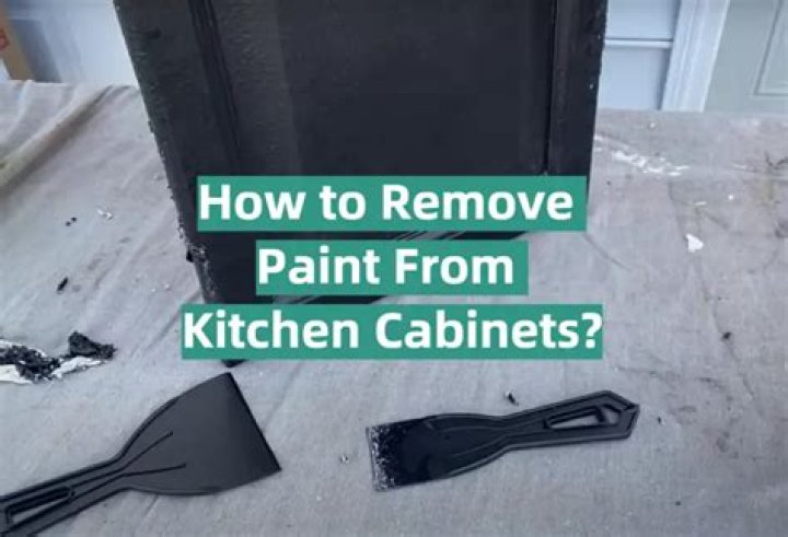 How do you remove gloss paint from kitchen cabinets?