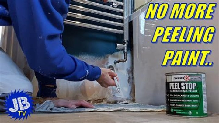 How do you stop paint from peeling on brick?