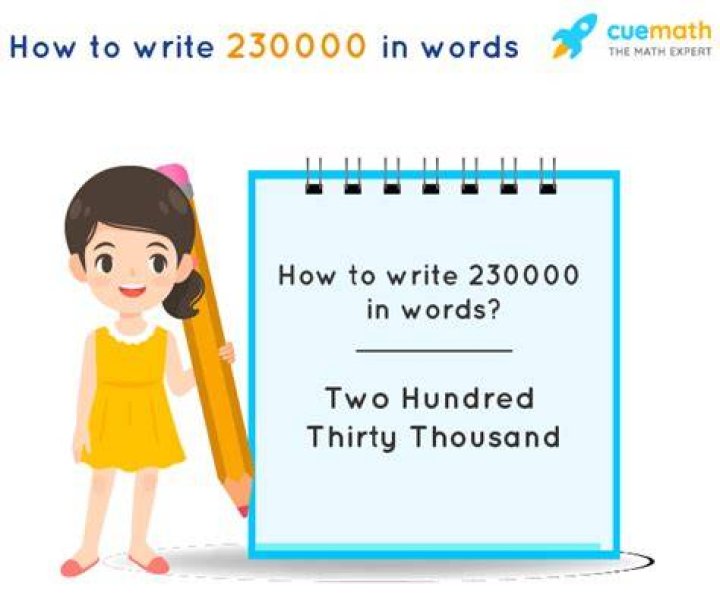 How do you write 230000 in words?