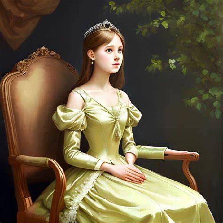 How does a princess sit?