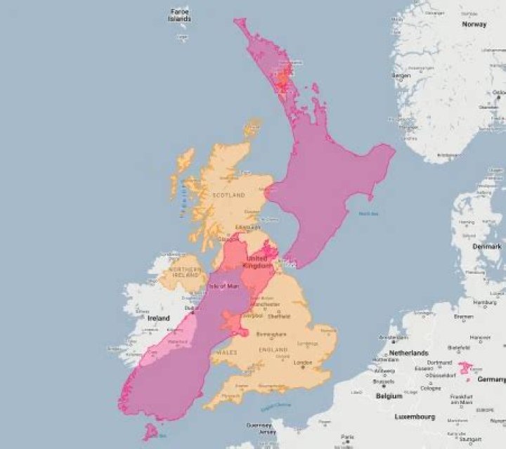 How does New Zealand compare to the UK?