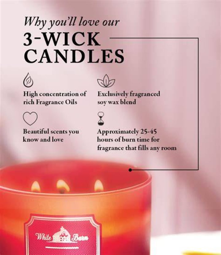 How long does a Bath and Body Works 3 wick candle last?