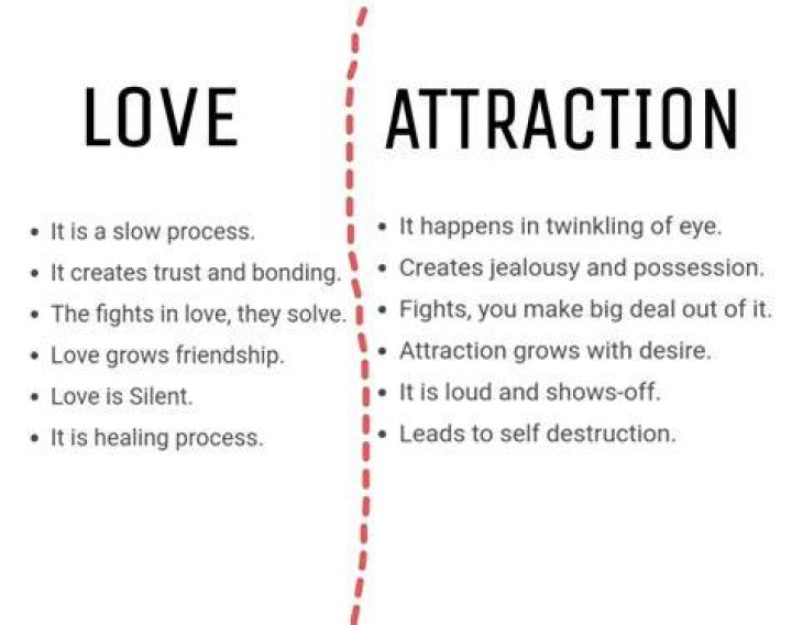 Is attraction and love the same?