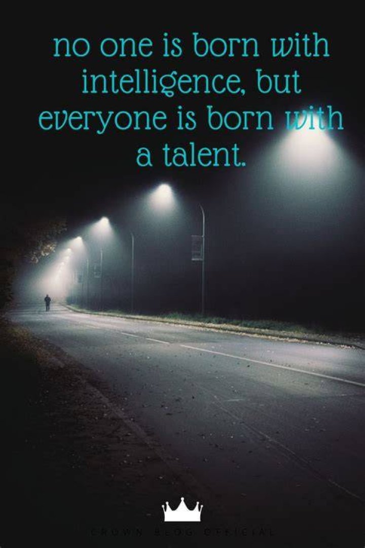 Is everyone born with a talent?