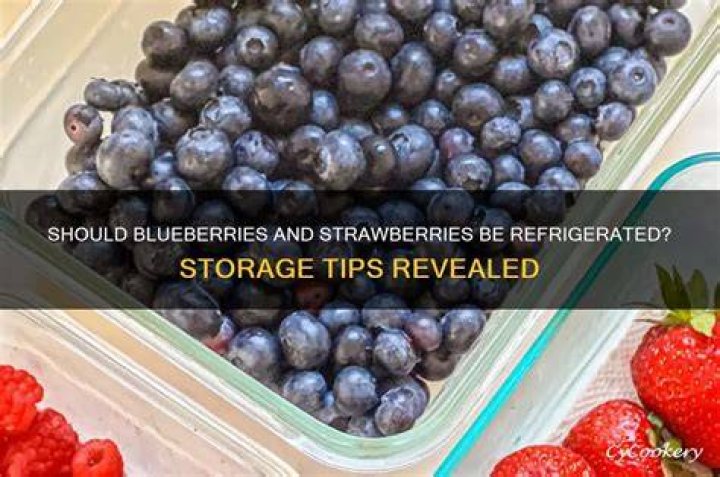 Should I refrigerate blueberries?