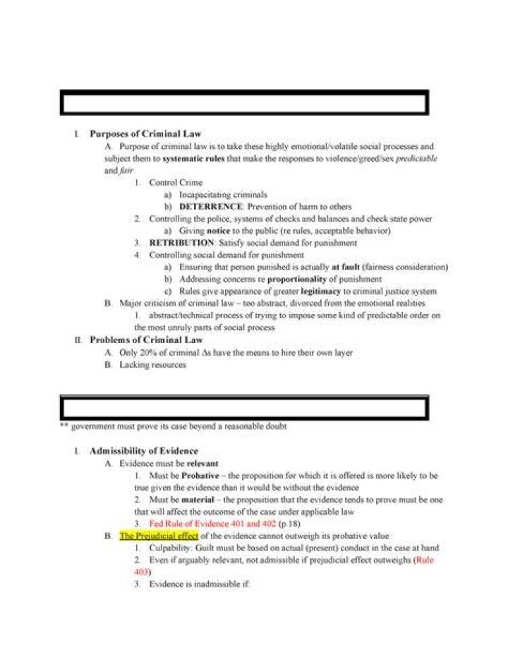What are the 3 main purposes of criminal law?