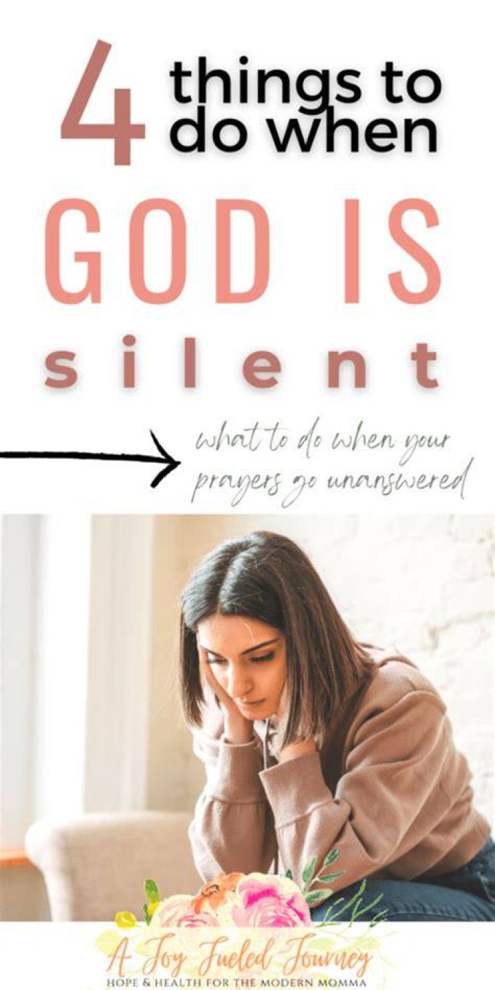 What do I do when God is silent?