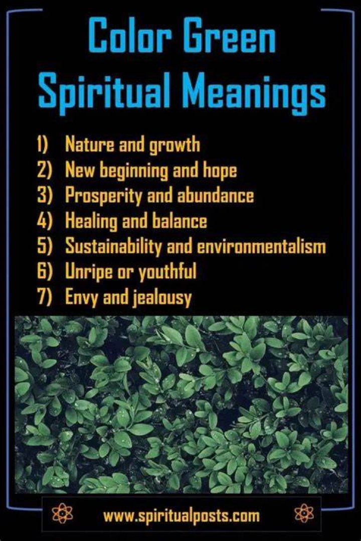 What does a green door mean spiritually?
