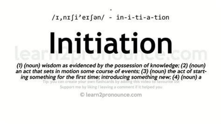 What does initiatory mean?