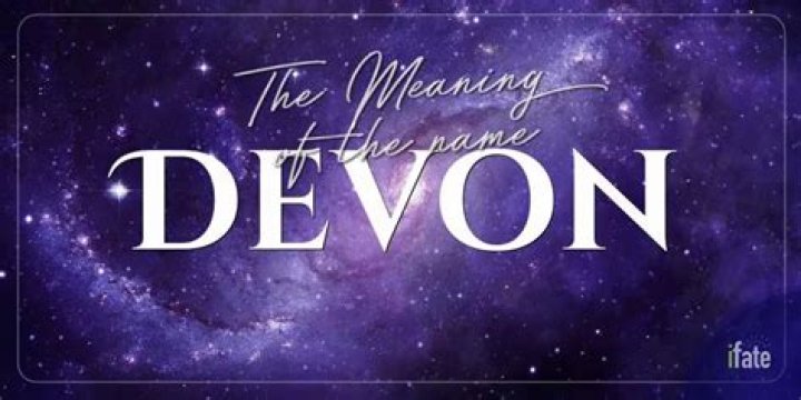 What does the name Devon mean for a boy?