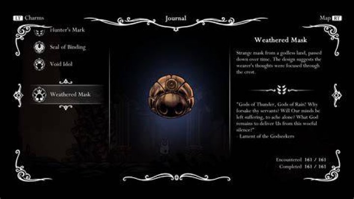 What does the weathered mask do?