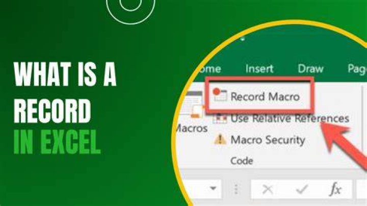 What is a field what is a record excel?