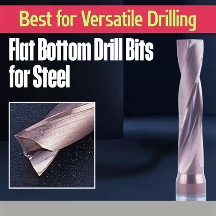 What is a flat bottom drill bit used for?