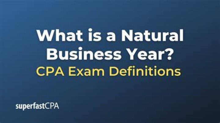 What is a natural business tax year?