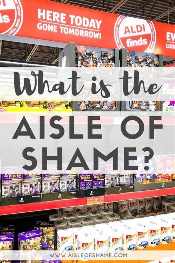 What is Aldi aisle of shame?