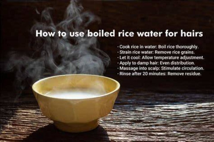 What is boiled rice water called?