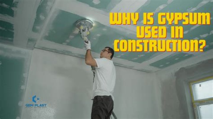 What is gypsum used for in construction?
