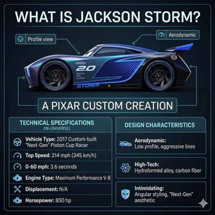 What is Jackson Storm's top speed?