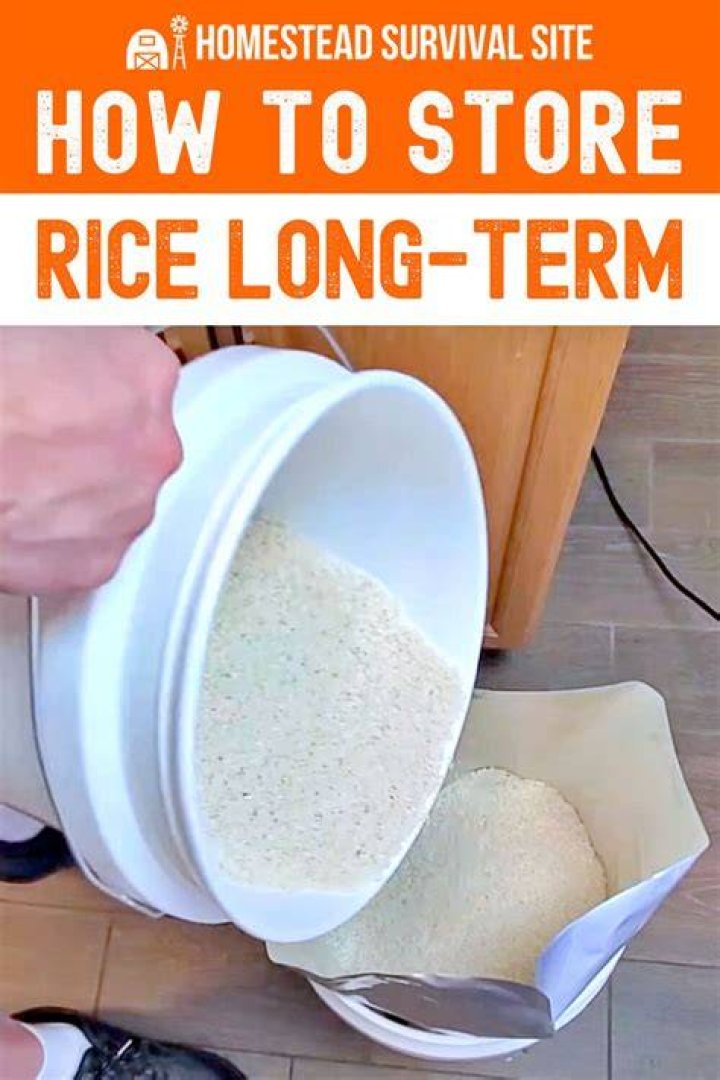 What is the best way to store rice long term?