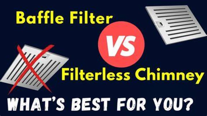 What is the difference between baffle filter and filterless?