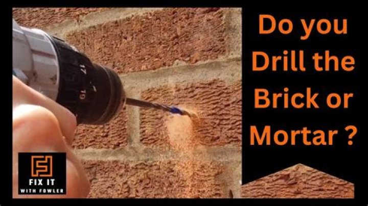What is the easiest way to drill into brick?
