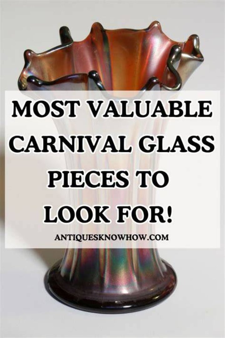 What is the rarest piece of carnival glass?