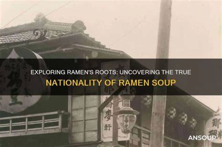 What nationality is ramen?