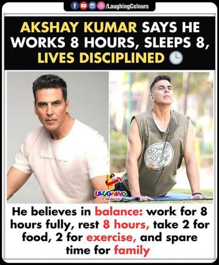 What time Akshay Kumar sleeps?