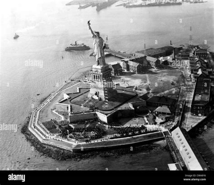 What was Liberty Island used for before the Statue of Liberty?