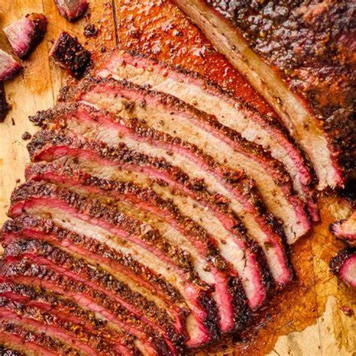 What wood is used for Texas brisket?