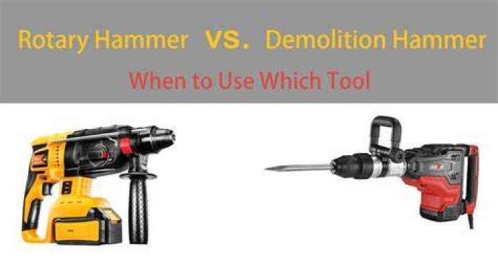 Which is better demolition hammer or rotary hammer?