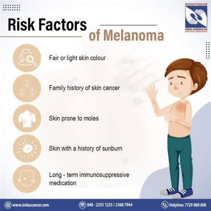 Who is at high risk for melanoma?